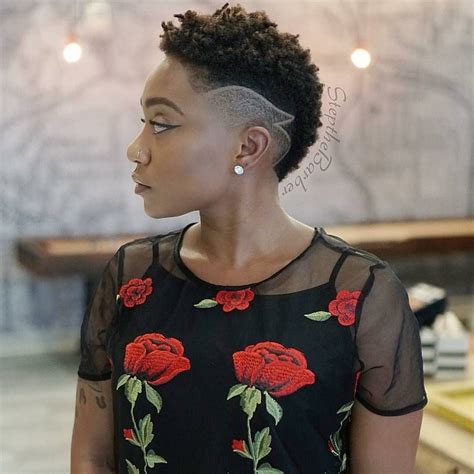 short black hairstyles with shaved sides and back|short afro hairstyles for black women.